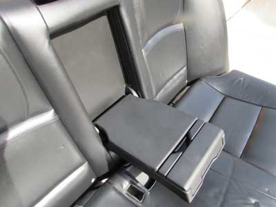 BMW Complete Rear Seats Black Nappa Leather 52207254241 F10 528i 535i 550i ActiveHybrid 512